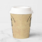 Golf Club League Textured Look Logo QR Code Pappbecher (Rechts)