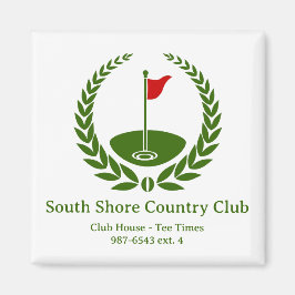 Golf Club Logo Custom Classic Golf Flag Magnet