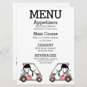 Golf Club Luncheon Cocktail Party Menü Menükarte (Vorne/Hinten)