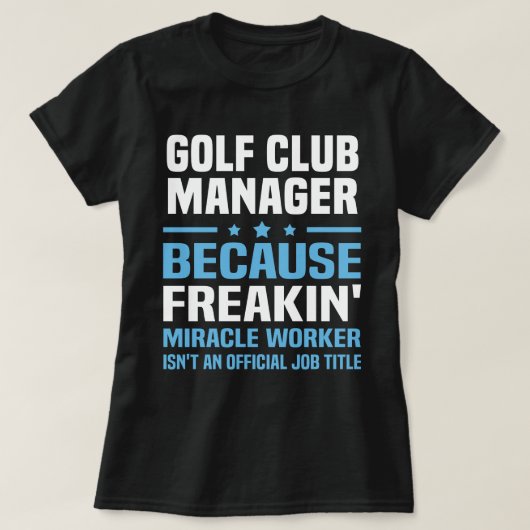 Golf Club Manager T-Shirt (Design vorne)