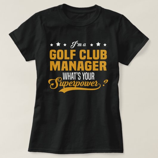 Golf Club Manager T-Shirt (Design vorne)