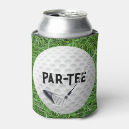 Golf Club mit Ball auf grünem Gras Dosenkühler
