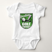 Golf Club NAME Pro Golfer Player Personalisiert Baby Strampler (Vorderseite)