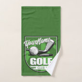 Golf Club NAME Pro Golfer Player Personalisiert Badhandtuch Set (Handtuch)