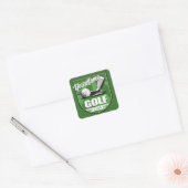 Golf Club NAME Pro Golfer Player Personalisiert Quadratischer Aufkleber (Umschlag)