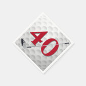 Golf Club Napkins 40. Geburtstag Serviette (Ecke)
