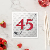 Golf Club Napkins 45. Geburtstag Serviette (Beispiel)