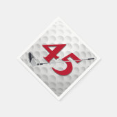Golf Club Napkins 45. Geburtstag Serviette (Ecke)