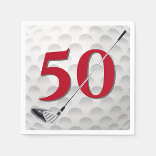 Golf Club Napkins 50. Geburtstag Serviette