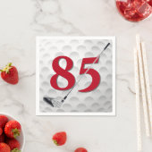 Golf Club Napkins 85. Geburtstag Serviette (Beispiel)