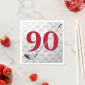 Golf Club Napkins 90. Geburtstag Serviette (Beispiel)