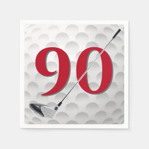 Golf Club Napkins 90. Geburtstag Serviette