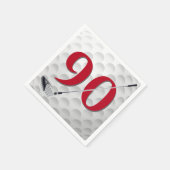 Golf Club Napkins 90. Geburtstag Serviette (Ecke)