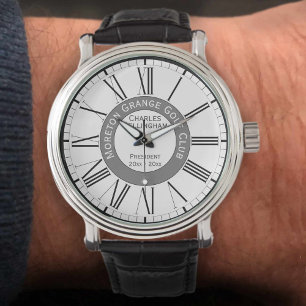 Golf Club oder Golfpräsident oder Vorsitzender Armbanduhr