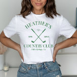 Golf Club Parco Tassino T-Shirt<br><div class="desc">Niedliches Tennis Party zum Thema Bachstrand! Teil einer ganzen Kollektion!</div>