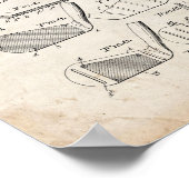 Golf Club Patent - Old Look Poster (Ecke)