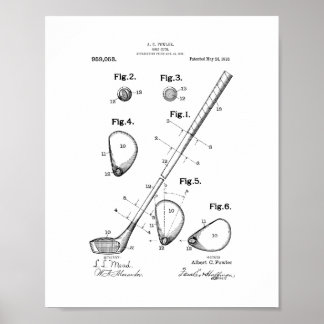 Golf Club Patent Poster