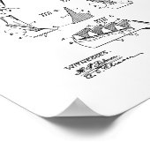 Golf Club Patent Poster (Ecke)