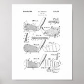 Golf Club Patent Poster (Vorne)
