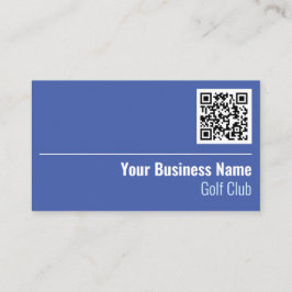 Golf Club QR Code Business Card Visitenkarte