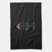 Golf Club Santa Disk Golf Frisbee Golfer Geschirrtuch (Vertikal)