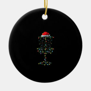 Golf Club Santa Disk Golf Frisbee Golfer Keramik Ornament