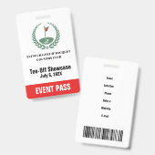 Golf Club Sonderturnier Custom Event Pass Ausweis (Vorder- & Rückseite)