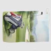 Golf Club Sport Golfhandtuch (Horizontal)