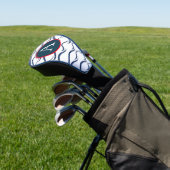 GOLF CLUB TREIBER DECKEN CUSTOM INITIAL WAVE PATTE HEADCOVER (In SItu)