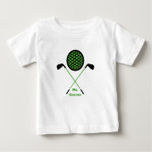 Golf Club und Ball Baby T-shirt (Vorderseite)