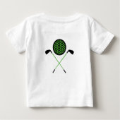 Golf Club und Ball Baby T-shirt (Rückseite)
