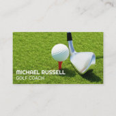 Golf Club und Ball | Kurs Visitenkarte (Vorderseite)