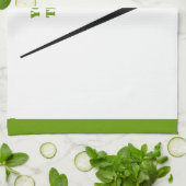 Golf Club und Kugel schwarz, grüne Gewohnheit Handtuch (Gefaltet)