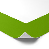 Golf Club und Kugel schwarz, grüne Gewohnheit Poster (Ecke)