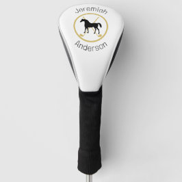 Golf Club und Pferd Personalisiert Golf Headcover