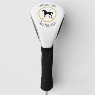 Golf Club und Pferd Personalisiert Golf Headcover