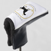 Golf Club und Pferd Personalisiert Headcover (3/4 Vorderseite)