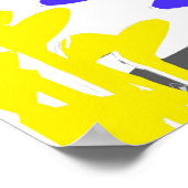 Golf Clubs Abstrakt - Originelle Golf Art Printwer Poster (Ecke)