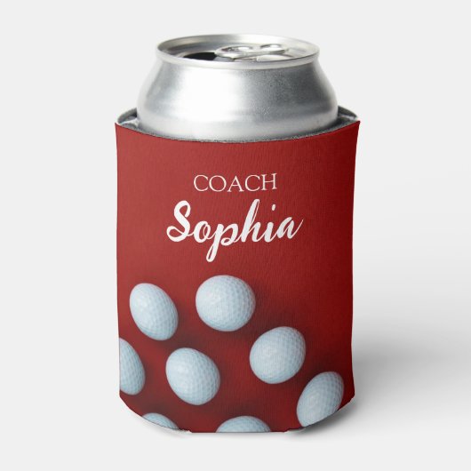 Golf Clubs Art Golf Coach Name für Golfspieler Dosenkühler (Kanne Vorderseite)
