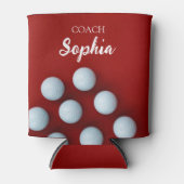 Golf Clubs Art Golf Coach Name für Golfspieler Dosenkühler (Vorderseite)