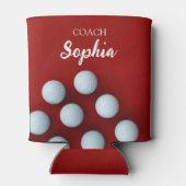 Golf Clubs Art Golf Coach Name für Golfspieler Dosenkühler (Rückseite)