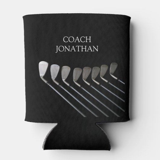 Golf Clubs Art Golf Coach Name für Golfspieler Dosenkühler (Rückseite)