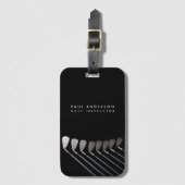 Golf Clubs Art Golf Coach Name für Golfspieler Gepäckanhänger (Vorderseite Vertikal)