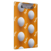 Golf Clubs Art Golf Coach Name für Golfspieler Klemmbrett (Rechts)