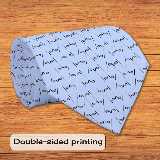 Golf Clubs blau Krawatte