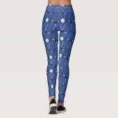 Golf Clubs cool blau Leggings (Rückseite)