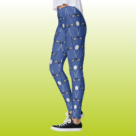 Golf Clubs cool blau Leggings