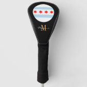 Golf Clubs Covers - Flag mit Monogramm & Chicago Headcover (Vorderseite)