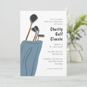 Golf Clubs Event Einladung (Stehend Vorderseite)