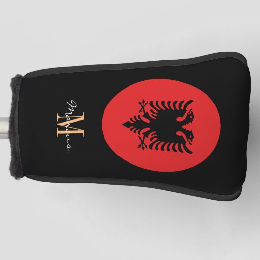 Golf Clubs für mit Monogramm und Albanien Golf Headcover (Vorderseite)